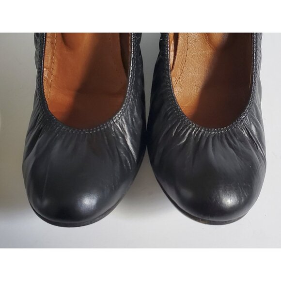 Lanvin leather ballet wedges - black size 36 1/2 - Picture 9 of 10